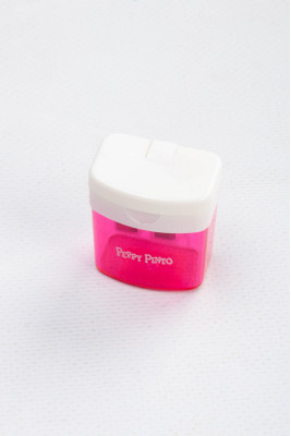 Чинка з контейнером, подвійна, пластикова, Peppy Pinto